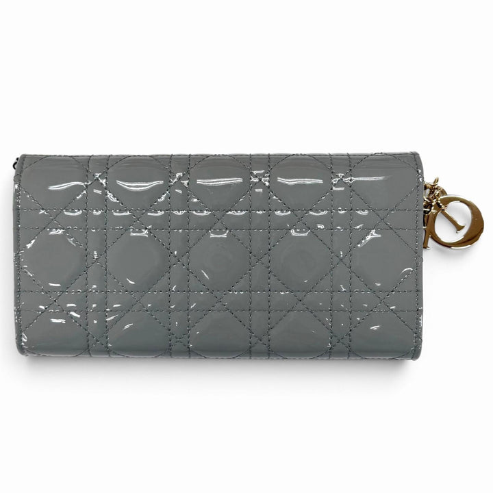 Pristine Christian Dior Purse Lady Dior Cannage Chain Leather Wallet S0020OVRB