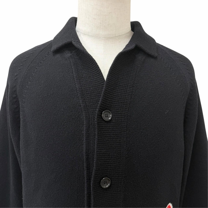 Excellent LOUIS VUITTON NBA cardigan Back LV logo black Nylon mens M