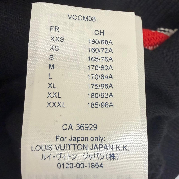 Excellent LOUIS VUITTON NBA cardigan Back LV logo black Nylon mens M