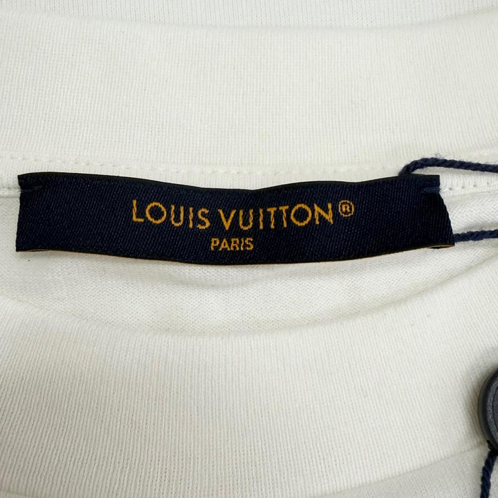 Pristine LOUIS VUITTON Short sleeve T-shirt white cotton mens