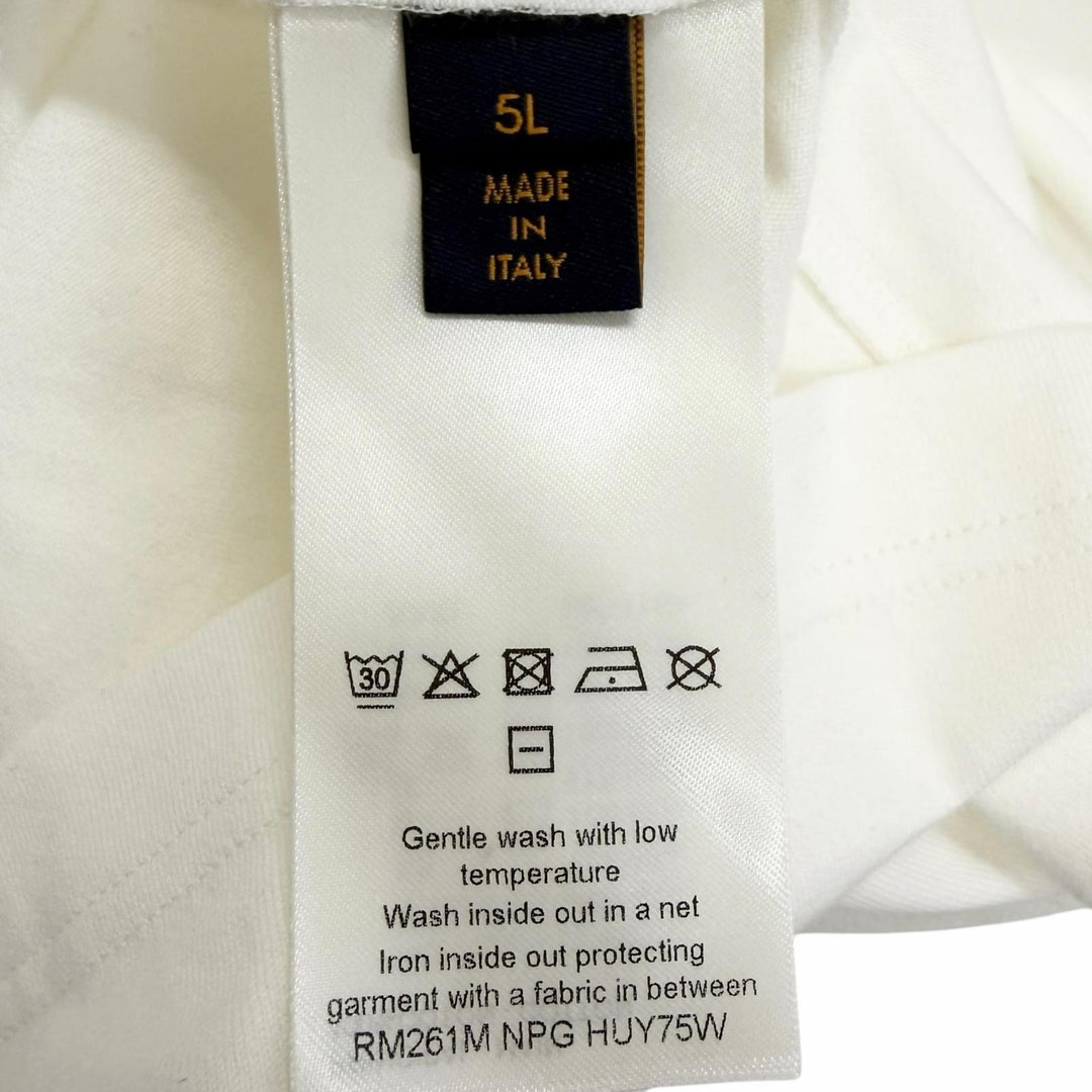 Pristine LOUIS VUITTON Short sleeve T-shirt white cotton mens