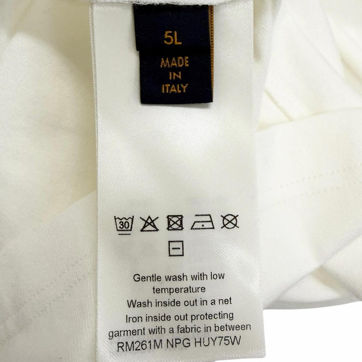 Pristine LOUIS VUITTON Short sleeve T-shirt white cotton mens