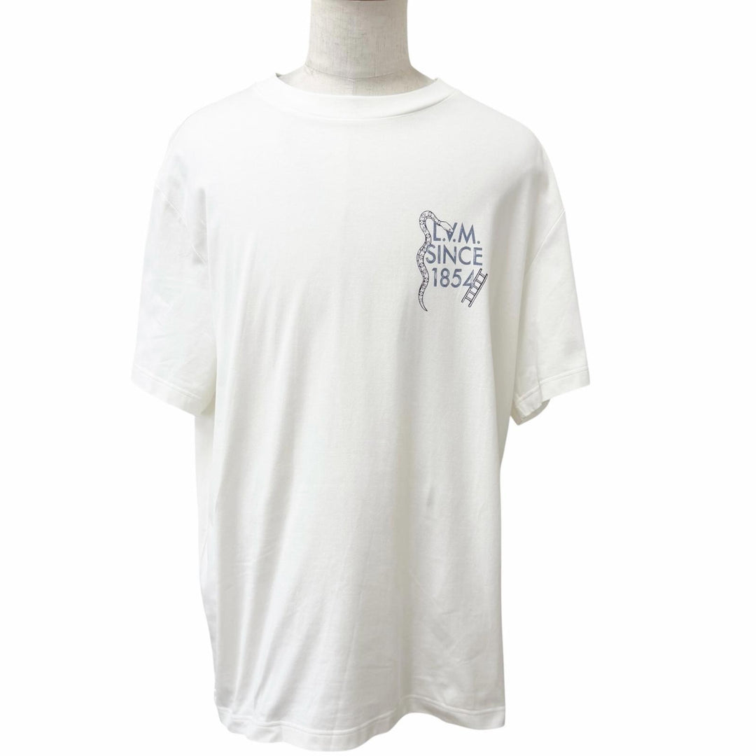 Pristine LOUIS VUITTON Short sleeve T-shirt white cotton mens