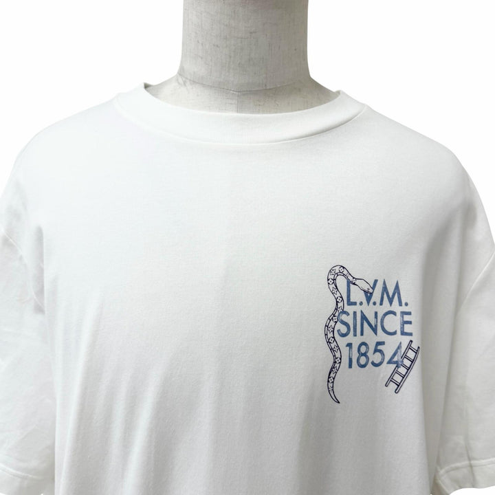 Pristine LOUIS VUITTON Short sleeve T-shirt white cotton mens