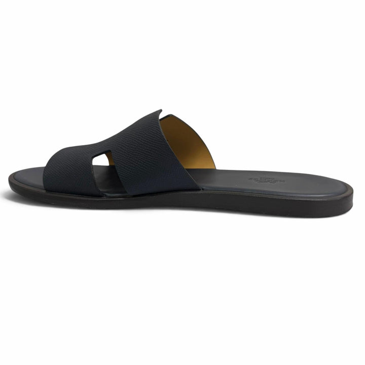 Great HERMES Sandals Izmir H logo shower sandals slides Dark navy
