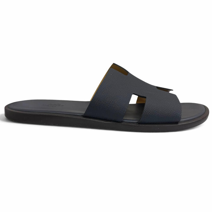 Great HERMES Sandals Izmir H logo shower sandals slides Dark navy