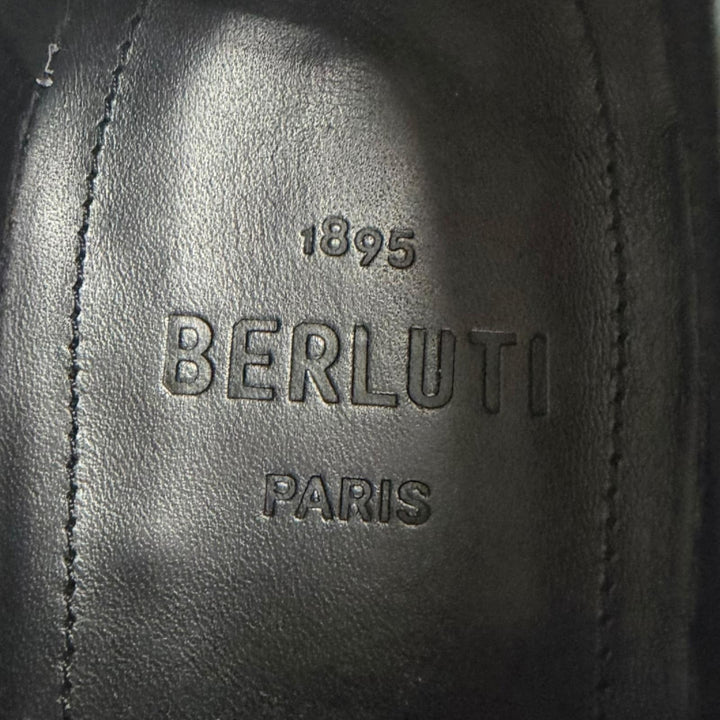 Great BERLUTI Dress shoes Alessandro Galle Scrit Calligraphy Yellow