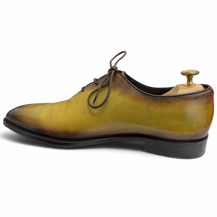Great BERLUTI Dress shoes Alessandro Galle Scrit Calligraphy Yellow
