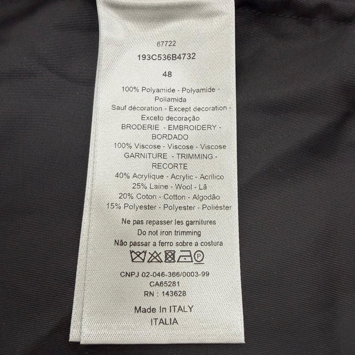 Pristine DIOR Peter Doig Jacket Embroidered double-zip blouson 48 193C536B4732