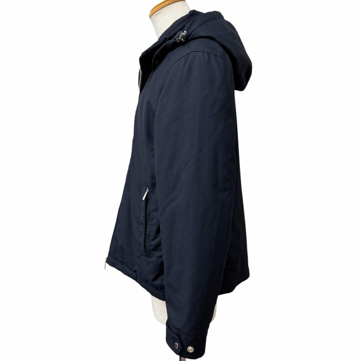 Great MOORER Down jacket ALBINI-PUM Hooded Navy polyester mens IT 52