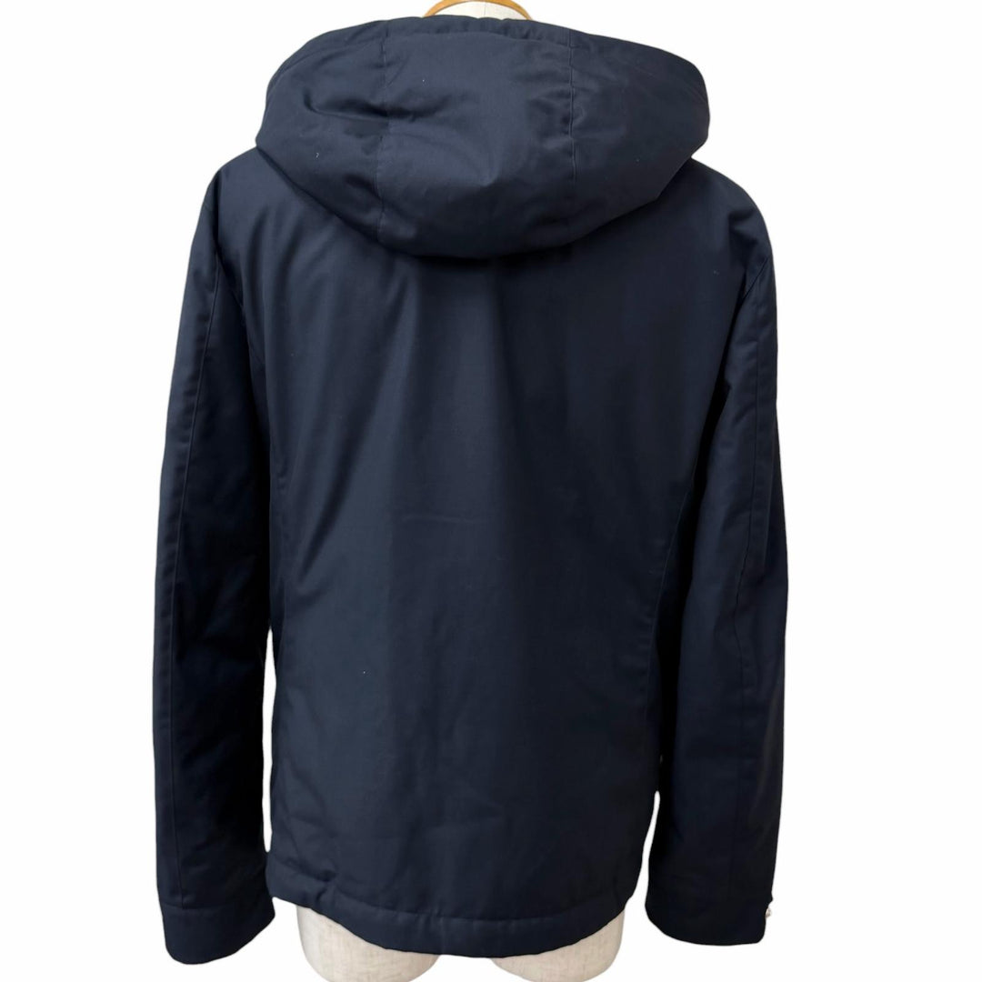 Great MOORER Down jacket ALBINI-PUM Hooded Navy polyester mens IT 52