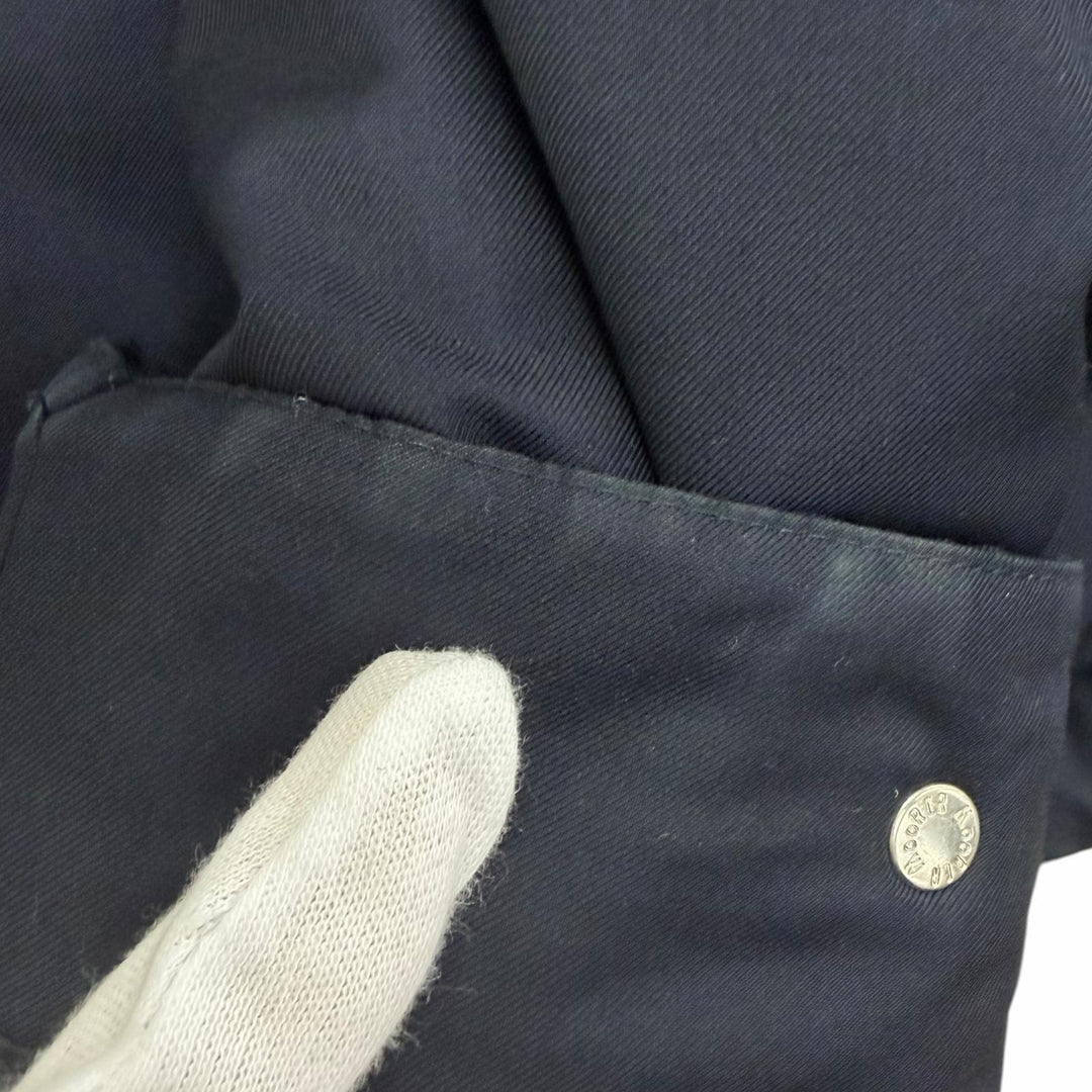 Great MOORER Down jacket ALBINI-PUM Hooded Navy polyester mens IT 52