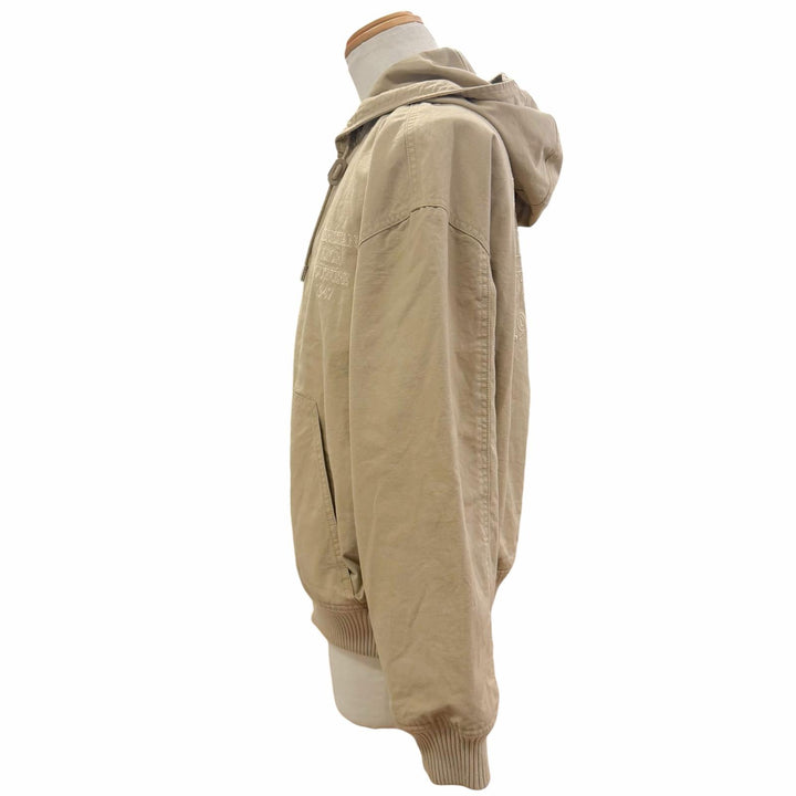 Excellent DIOR hoodie Logo embroidered hooded double-zip blouson 44 383D487BY547