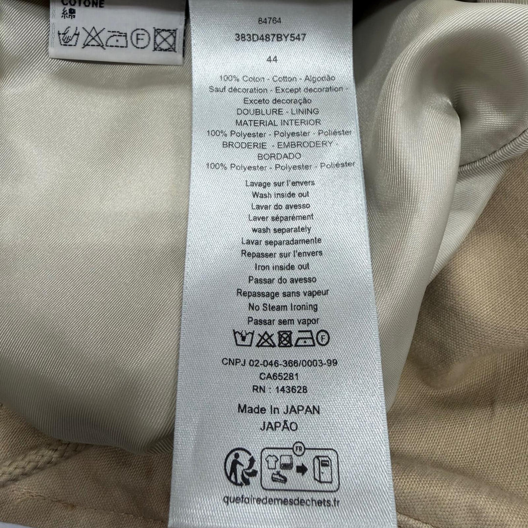 Excellent DIOR hoodie Logo embroidered hooded double-zip blouson 44 383D487BY547