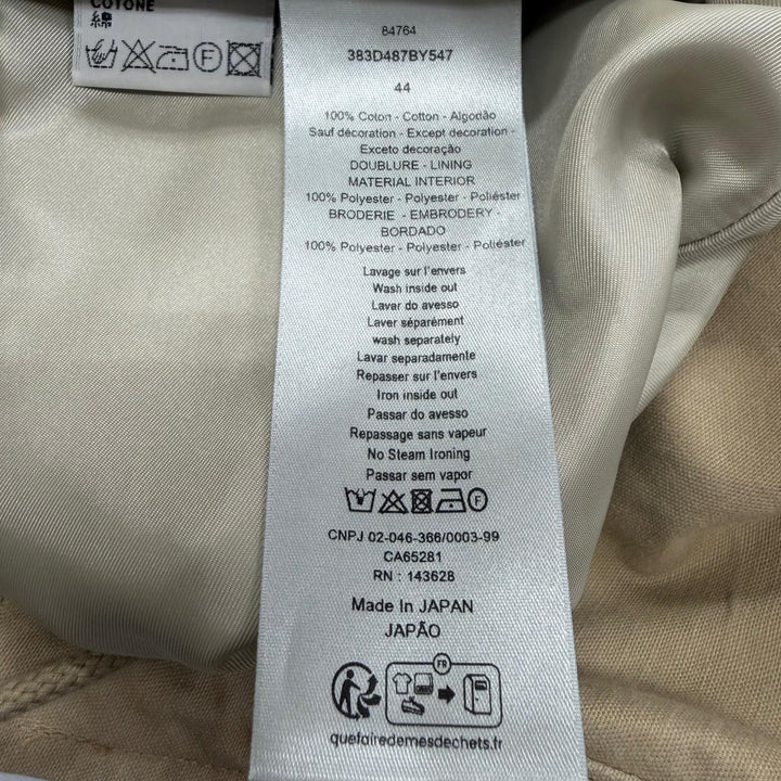 Excellent DIOR hoodie Logo embroidered hooded double-zip blouson 44 383D487BY547