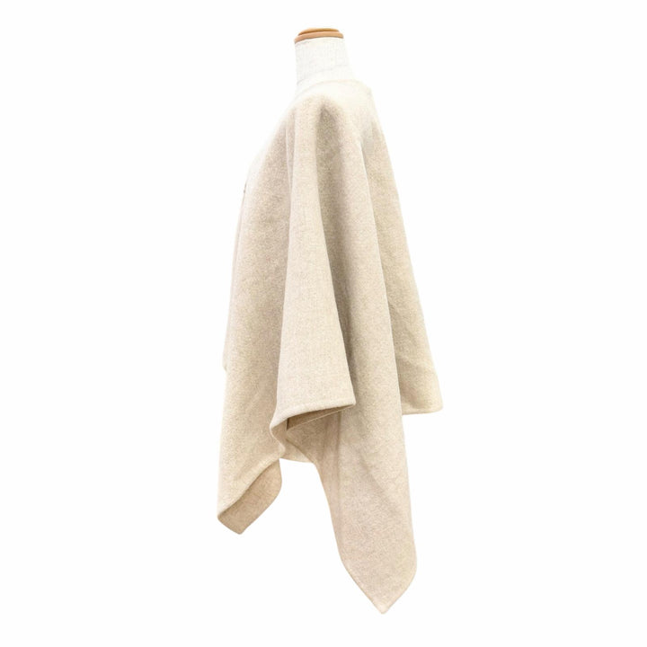 Pristine Max Mara poncho SERRA Cape with MBrooch beige alpaca Women 25245460816