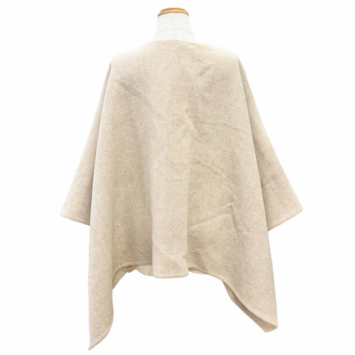 Pristine Max Mara poncho SERRA Cape with MBrooch beige alpaca Women 25245460816