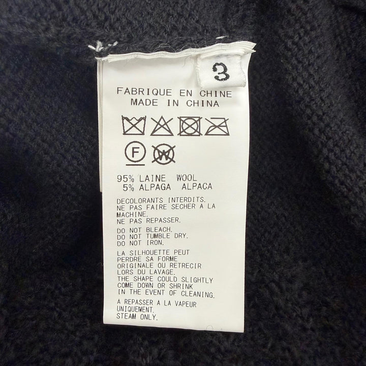 Great Yohji Yamamoto POUR HOMME cardigan V-neck long knit wool 3 HL-K81-193