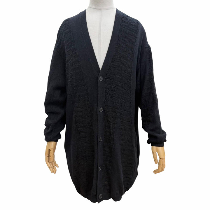 Great Yohji Yamamoto POUR HOMME cardigan V-neck long knit wool 3 HL-K81-193