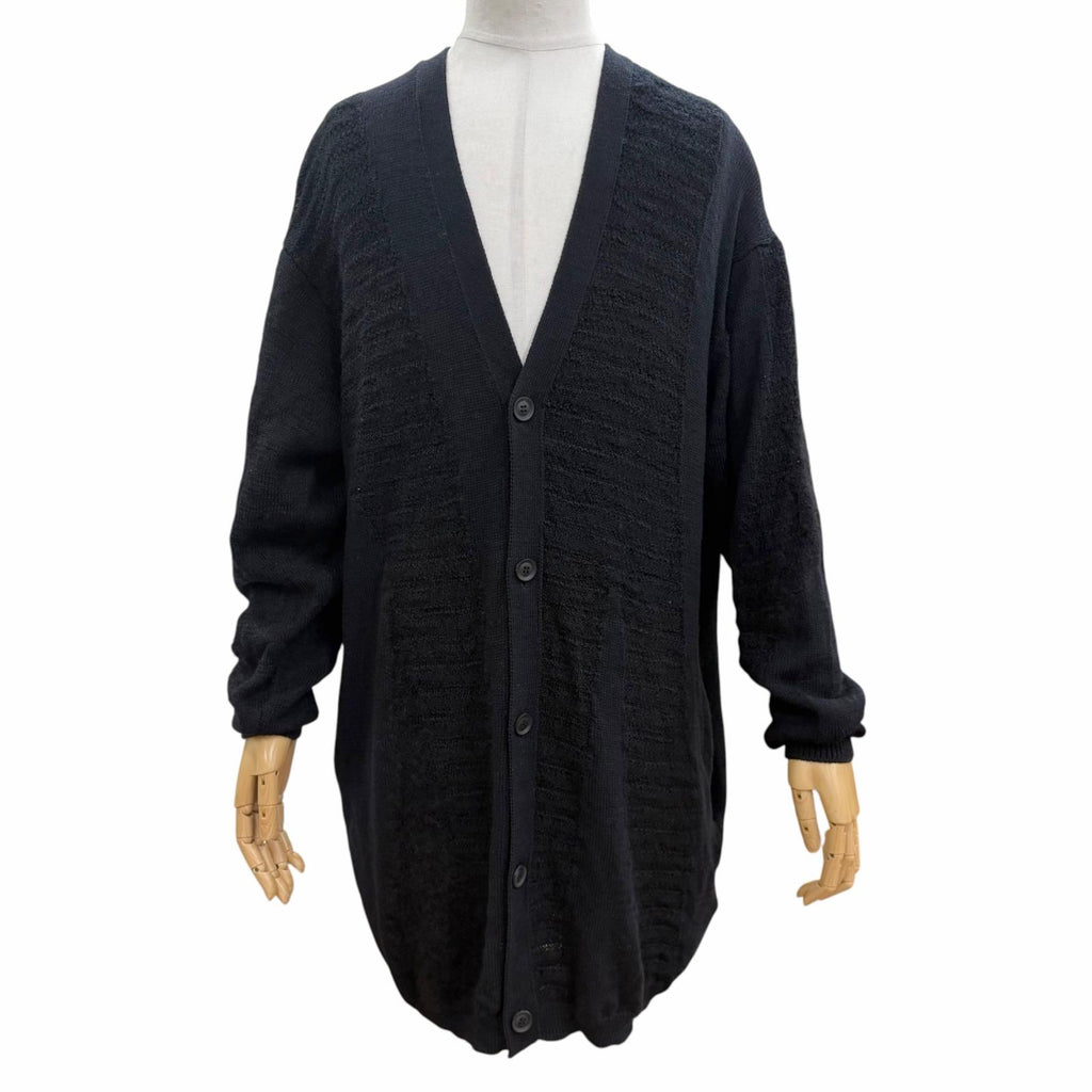 Great Yohji Yamamoto POUR HOMME cardigan V-neck long knit wool 3