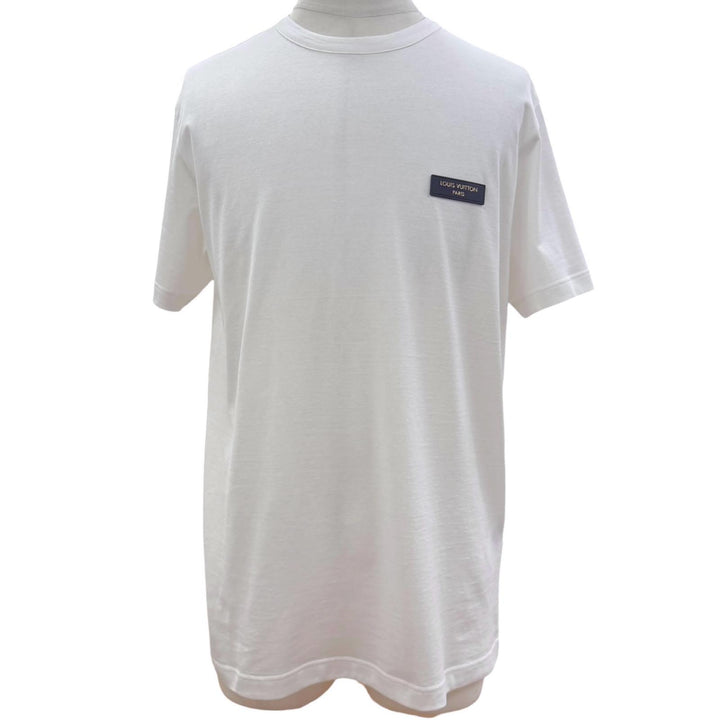 Pristine LOUIS VUITTON Short sleeve T-shirt white cotton mens L 1AK7GW