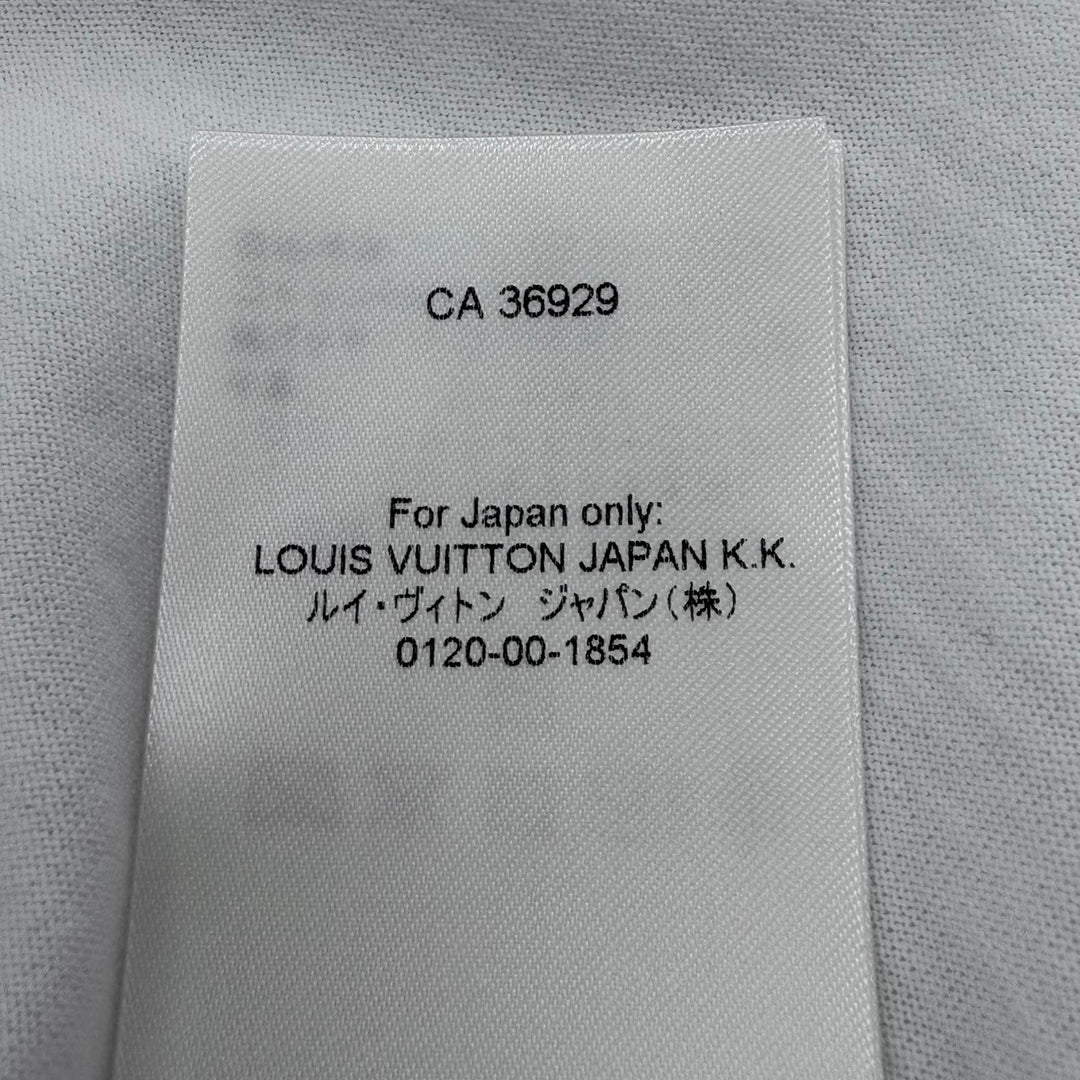 Pristine LOUIS VUITTON Short sleeve T-shirt white cotton mens L 1AK7GW