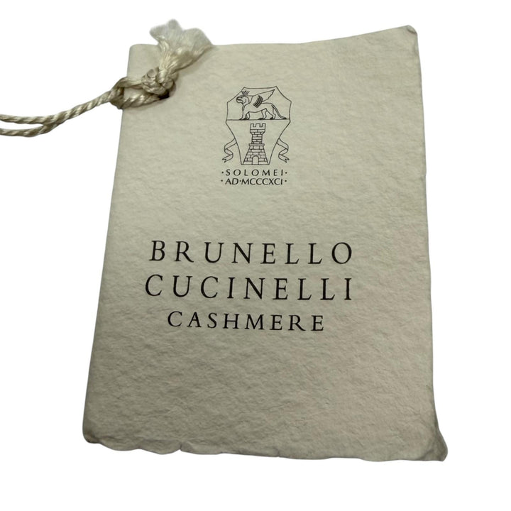Excellent Brunello Cucinelli sweater Turtleneck knit gray cashmere mens IT 54