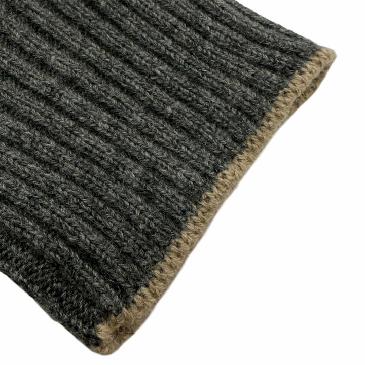 Excellent Brunello Cucinelli sweater Turtleneck knit gray cashmere mens IT 54