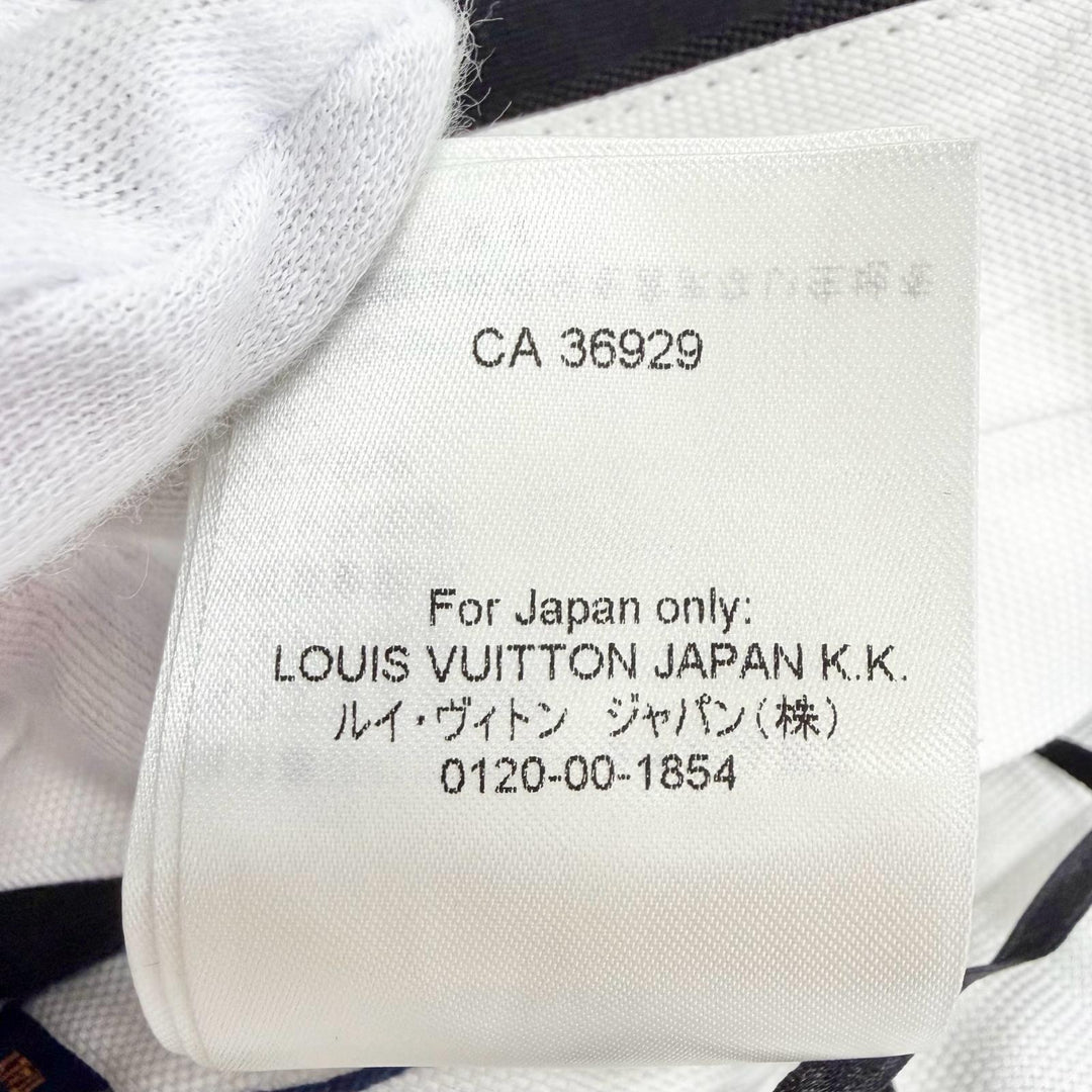 Pristine LOUIS VUITTON Pants Monogram tag slacks black wool Women IT 36