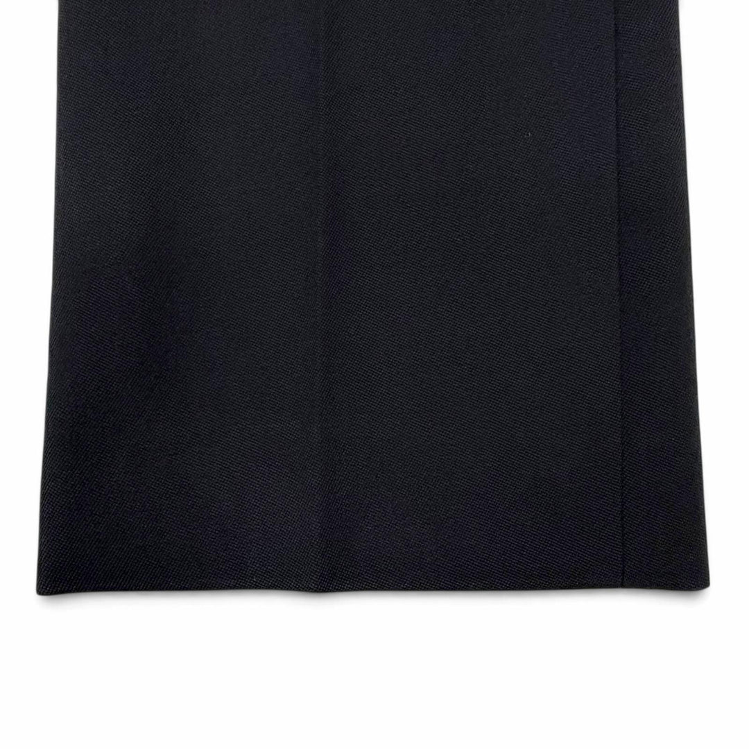 Pristine LOUIS VUITTON Pants Monogram tag slacks black wool Women IT 36