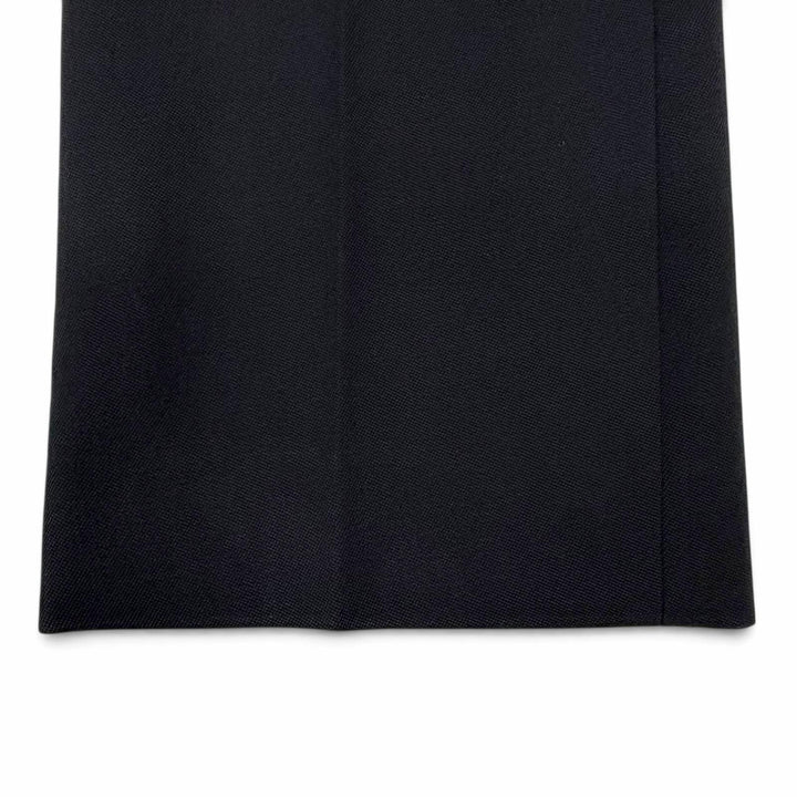 Pristine LOUIS VUITTON Pants Monogram tag slacks black wool Women IT 36