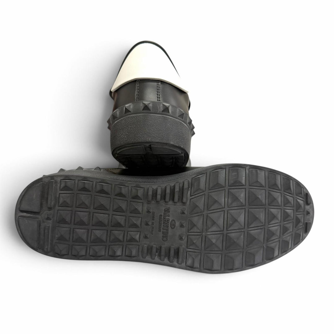 Excellent Valentino Garavani Low cut sneakers VLTN logo black leather mens IT 40