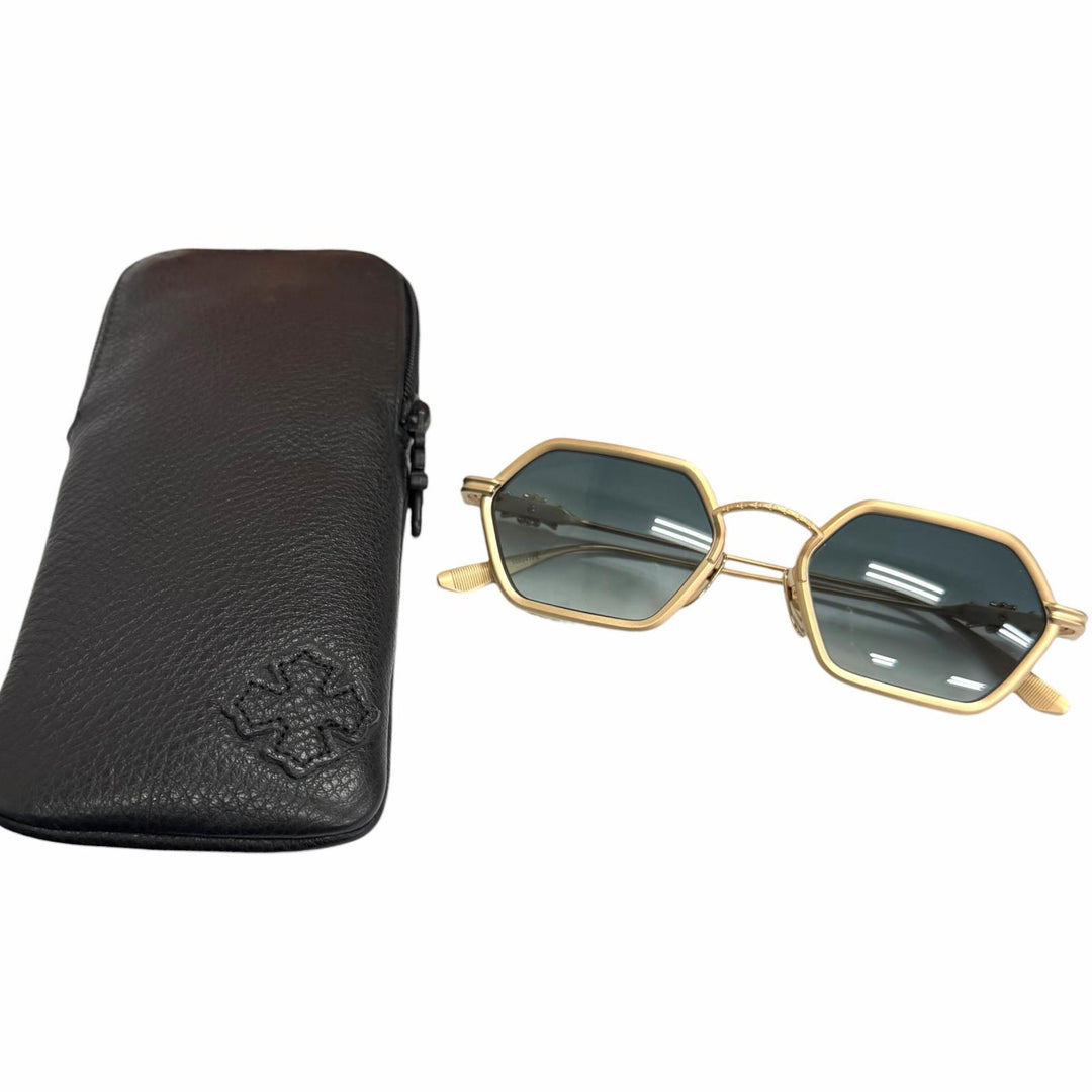 Great CHROME HEARTS sunglasses DATAS Cross Eyewear gold