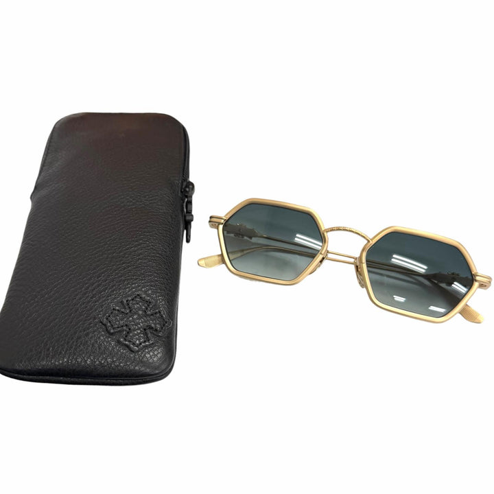 Great CHROME HEARTS sunglasses DATAS Cross Eyewear gold