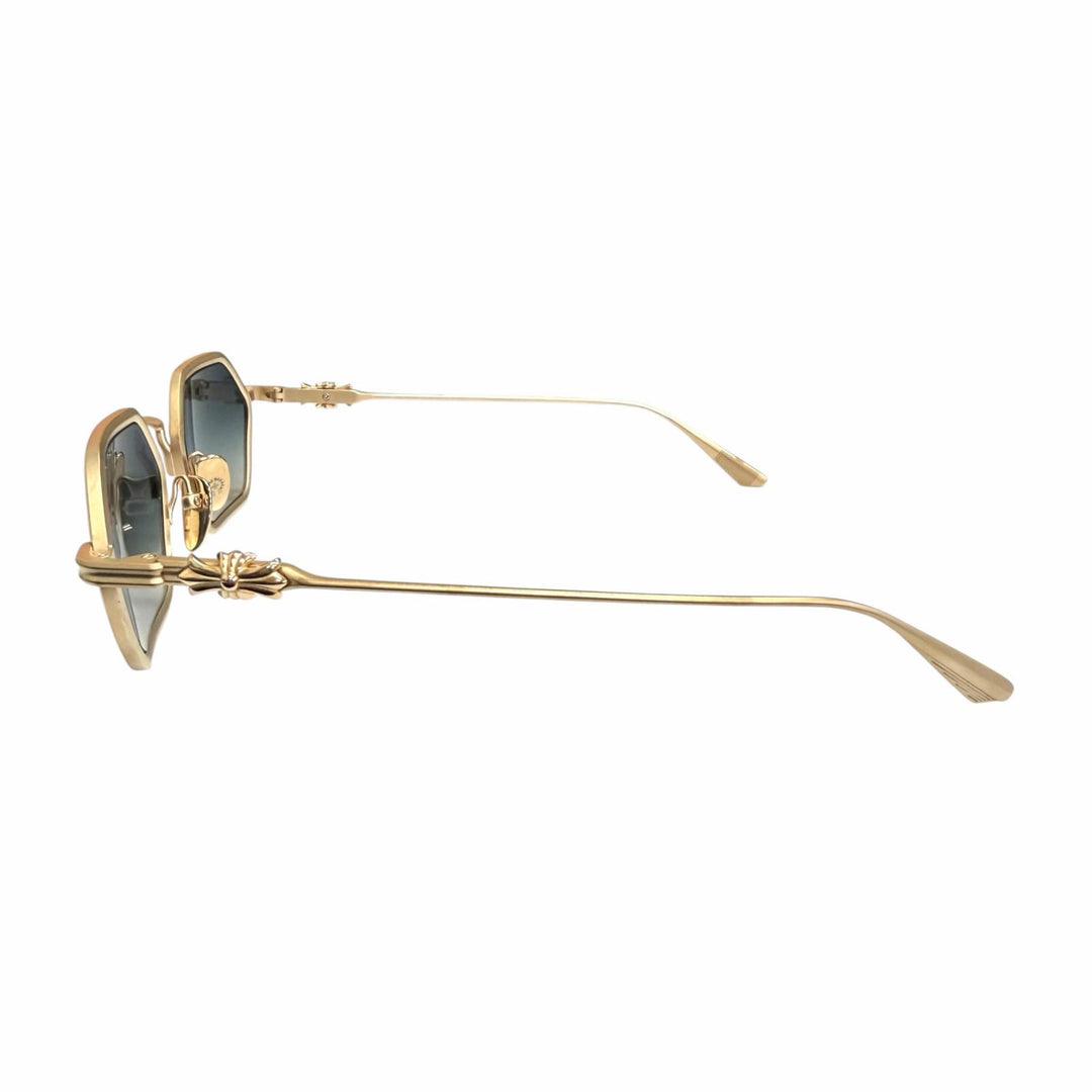 Great CHROME HEARTS sunglasses DATAS Cross Eyewear gold