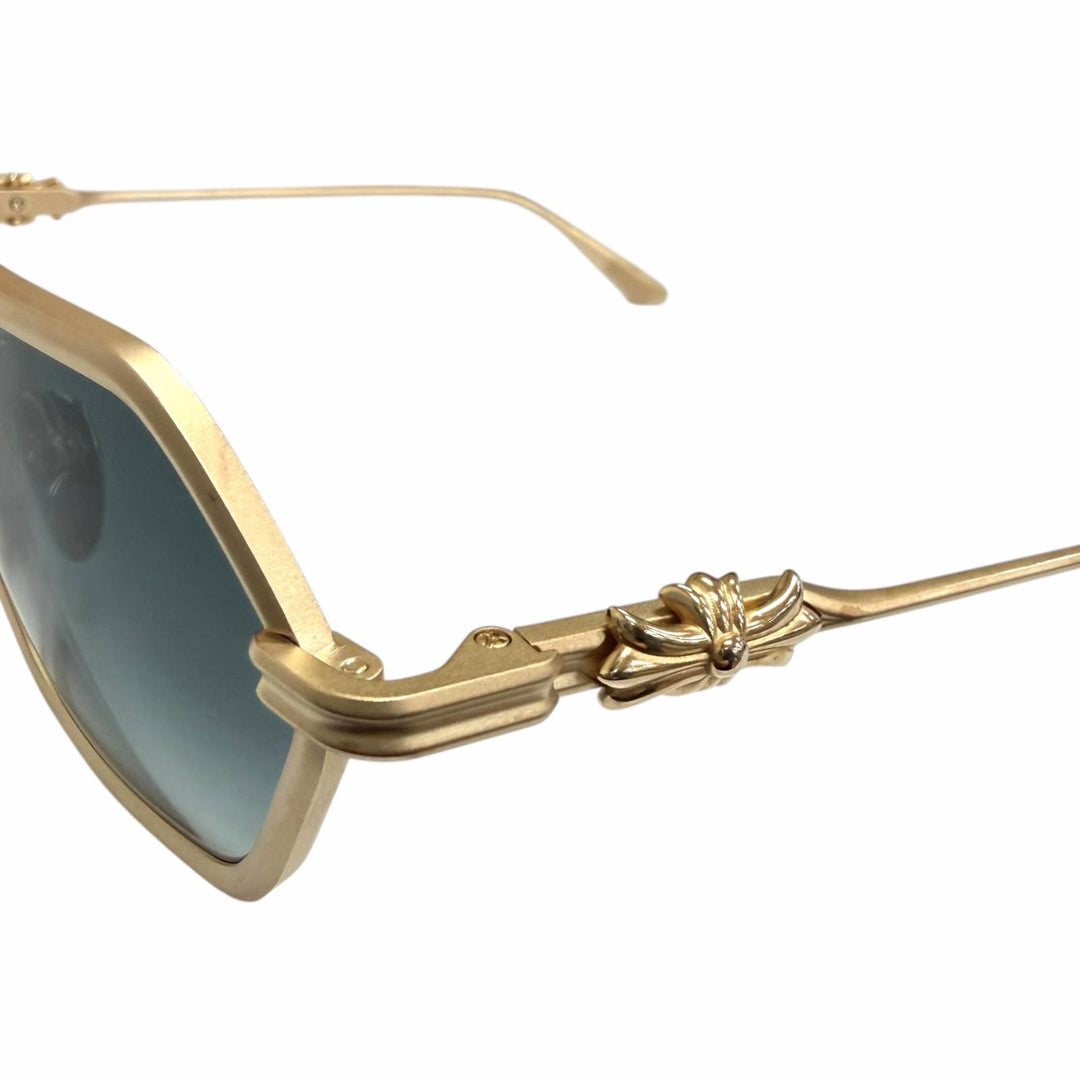 Great CHROME HEARTS sunglasses DATAS Cross Eyewear gold