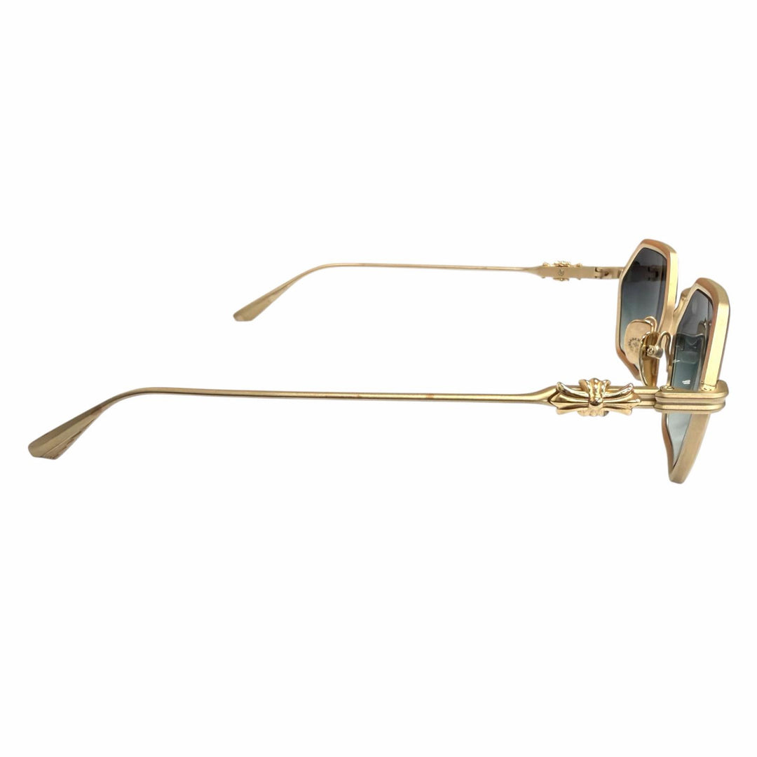 Great CHROME HEARTS sunglasses DATAS Cross Eyewear gold