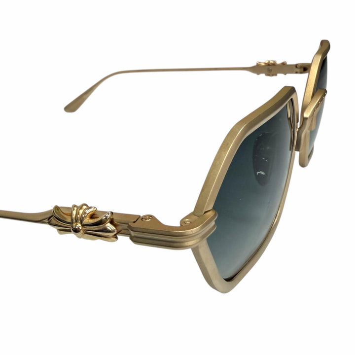Great CHROME HEARTS sunglasses DATAS Cross Eyewear gold