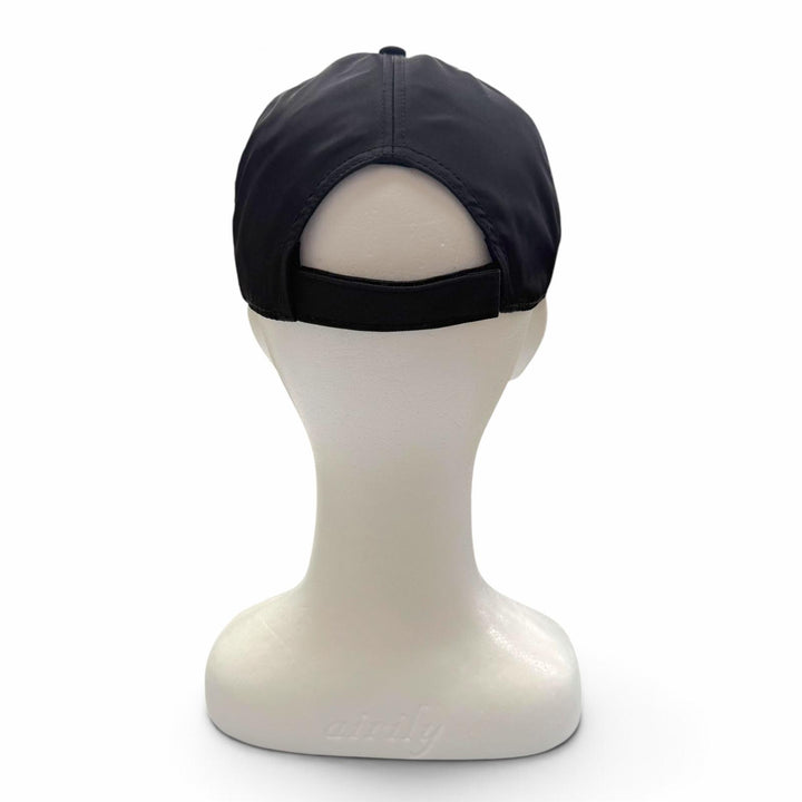 Excellent PRADA cap logo embroidery hat black Nylon mens L 2HC274 2CCA