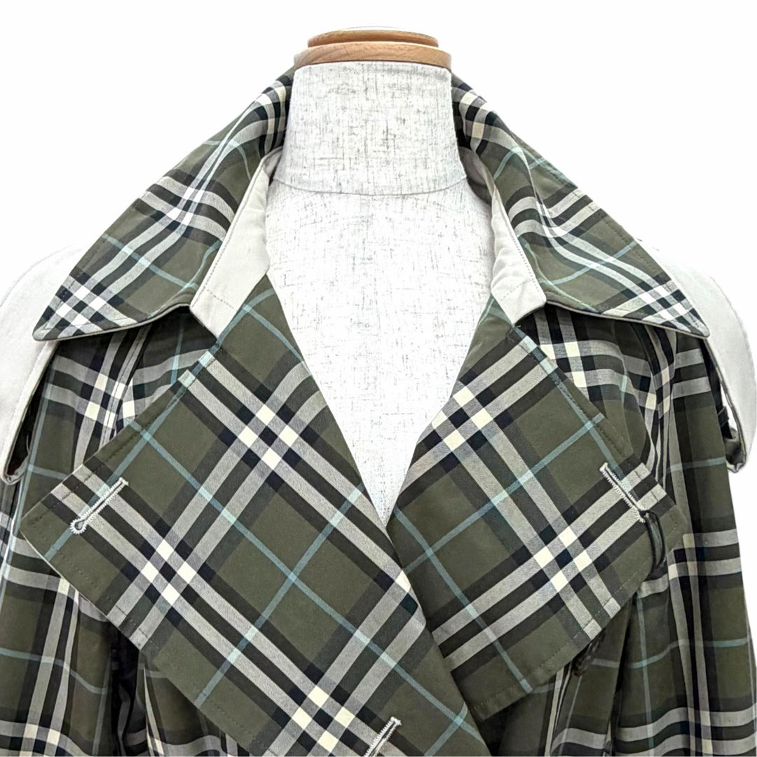 Pristine BURBERRY trench coat Nova Check Pattern Reversible IT 40 8005777