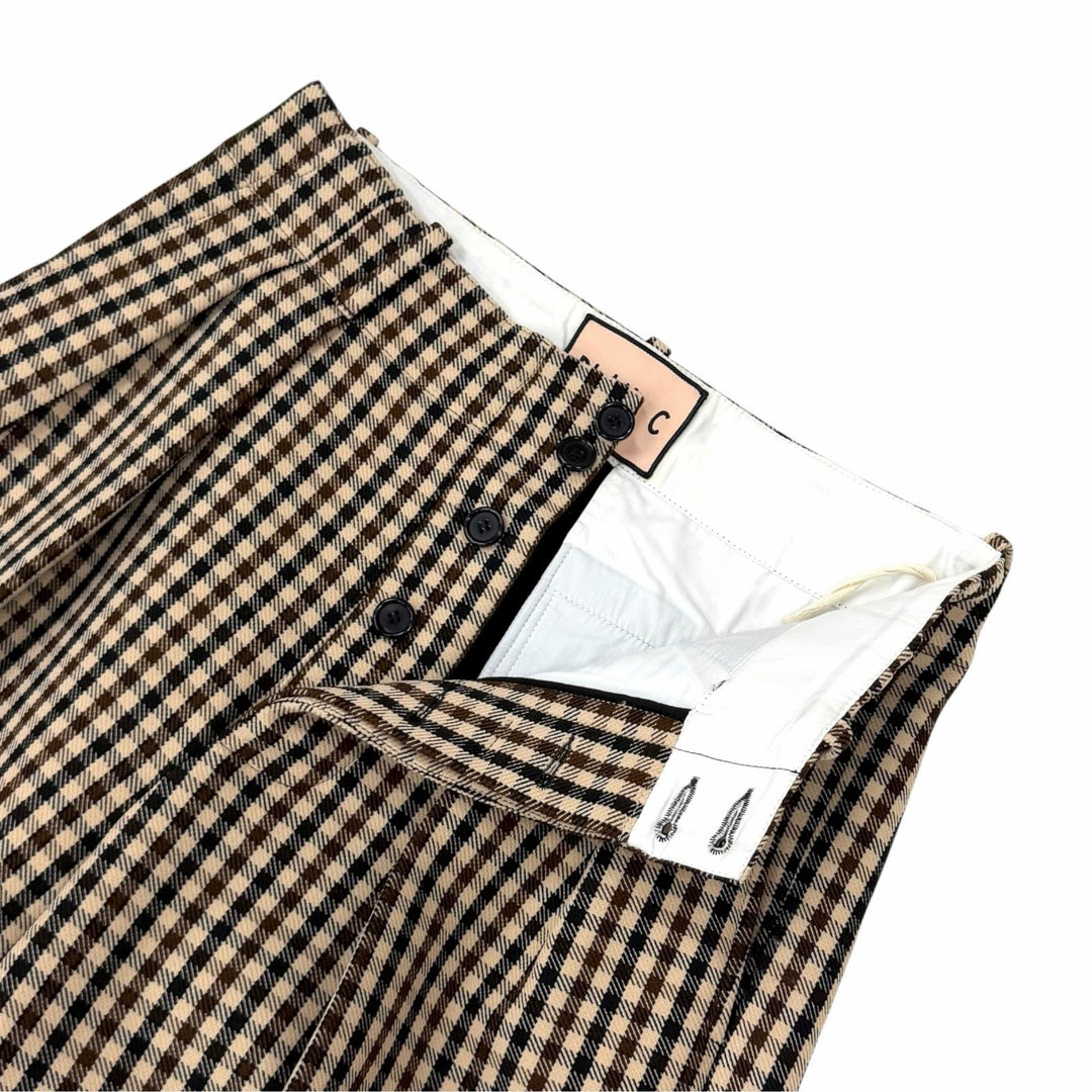 Excellent Plan C suit Checked belt polyester CMCAC55K00TPA03/PNCAB56AZ8TPA3