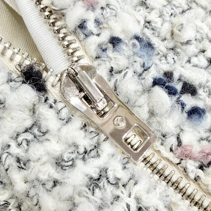 Pristine LOUIS VUITTON Tweed skirt Anchor Button Mini White system wool IT 40