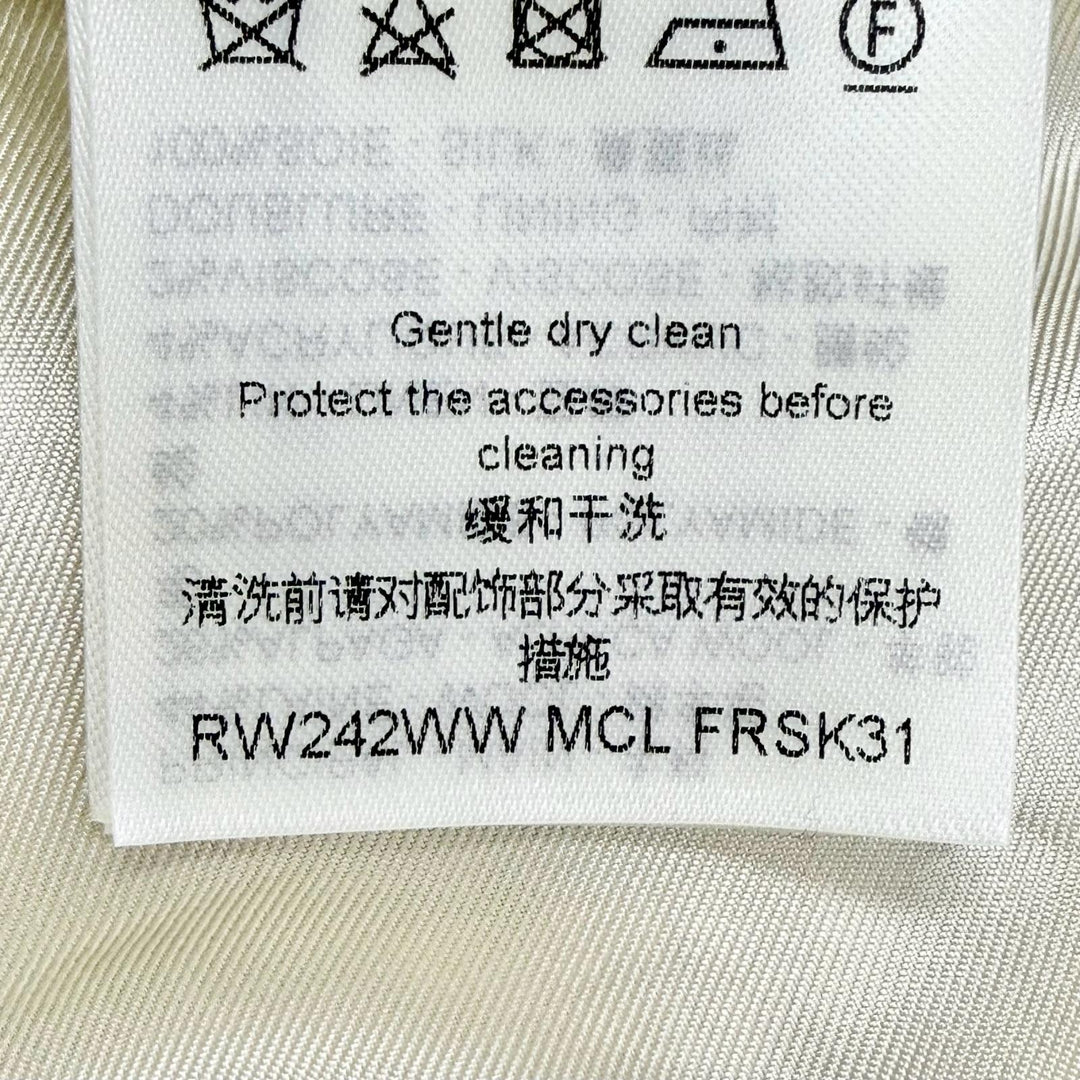 Pristine LOUIS VUITTON Tweed skirt Anchor Button Mini White system wool IT 40