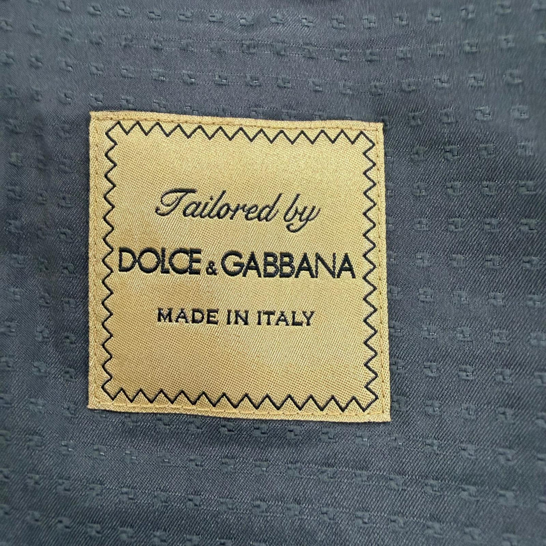 Excellent DOLCE&GABBANA suit 3-piece two-piece set single gray wool mens IT 48