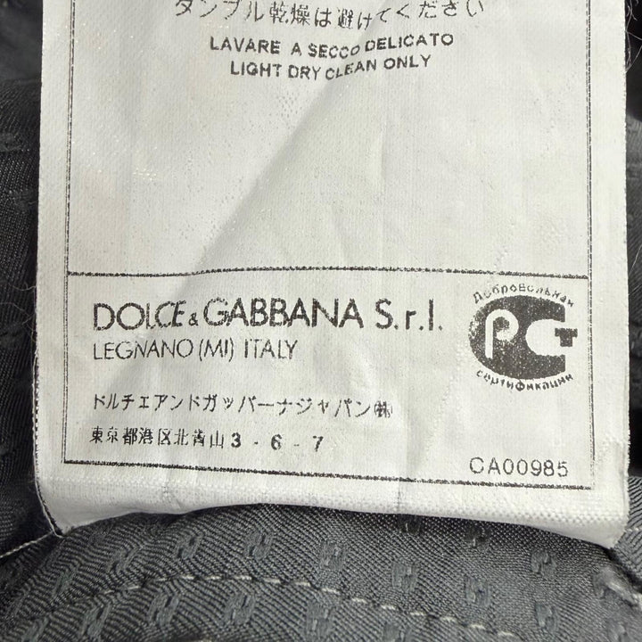 Excellent DOLCE&GABBANA suit 3-piece two-piece set single gray wool mens IT 48