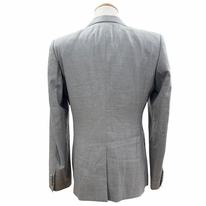 Excellent DOLCE&GABBANA suit 3-piece two-piece set single gray wool mens IT 48