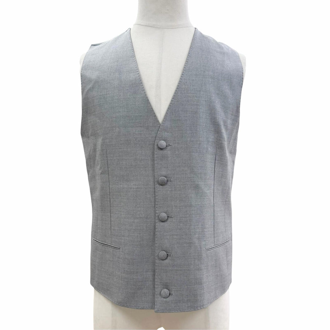 Excellent DOLCE&GABBANA suit 3-piece two-piece set single gray wool mens IT 48