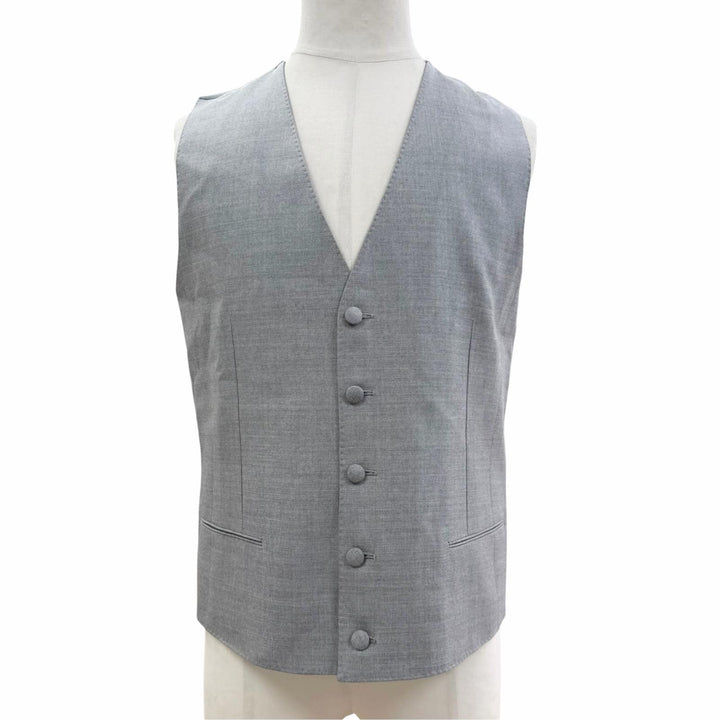 Excellent DOLCE&GABBANA suit 3-piece two-piece set single gray wool mens IT 48
