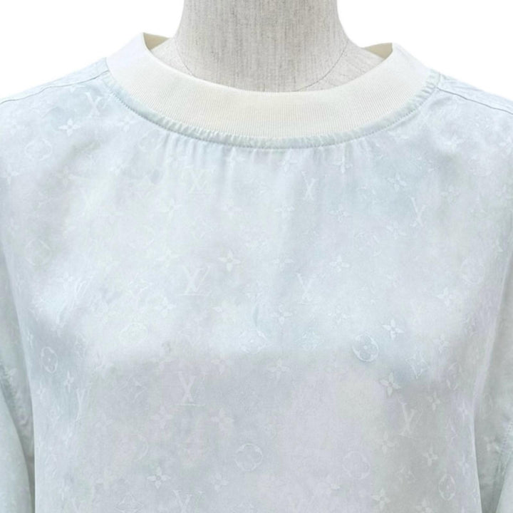 Pristine LOUIS VUITTON Short sleeve T-shirt Oversized Monogram Crewneck silk 32