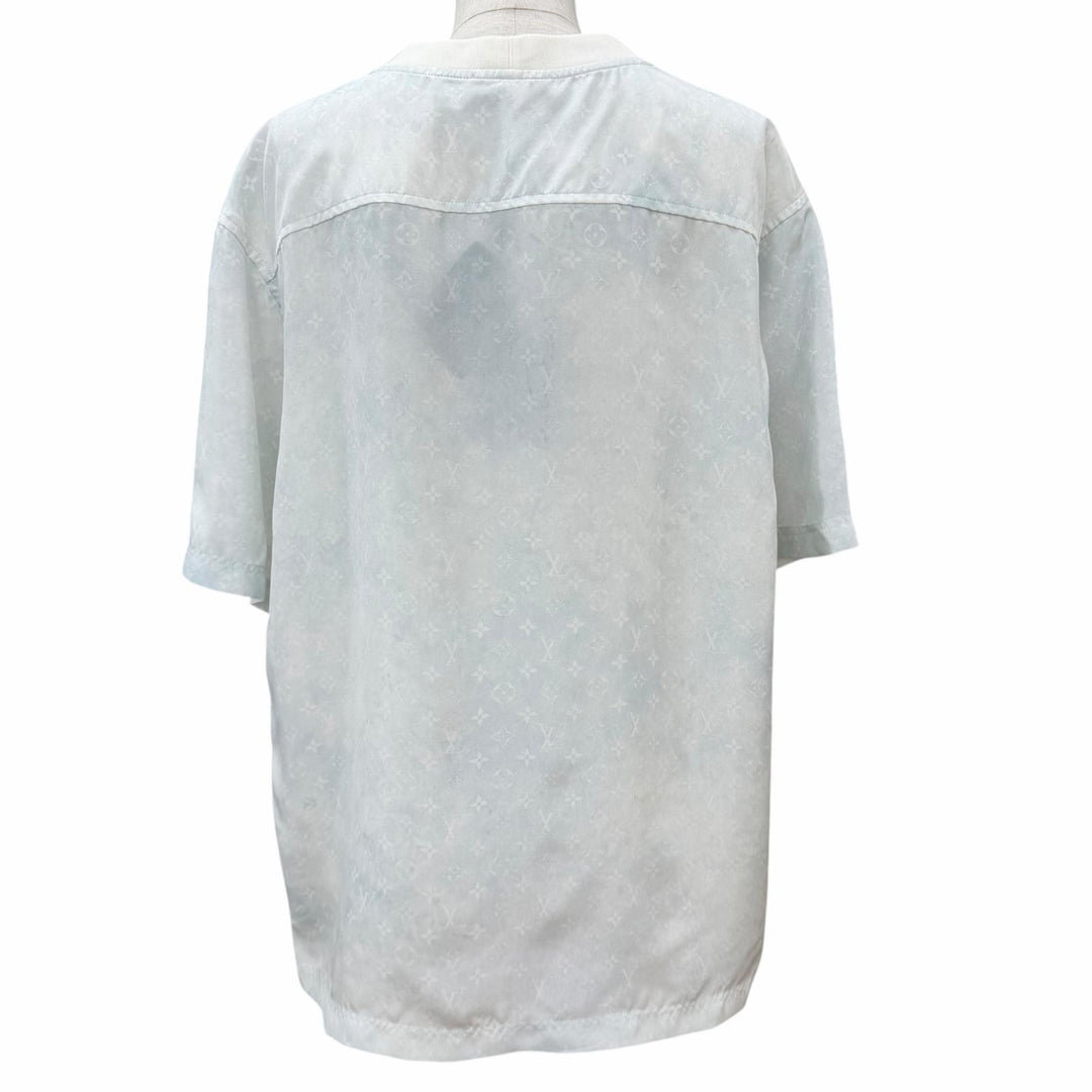 Pristine LOUIS VUITTON Short sleeve T-shirt Oversized Monogram Crewneck silk 32